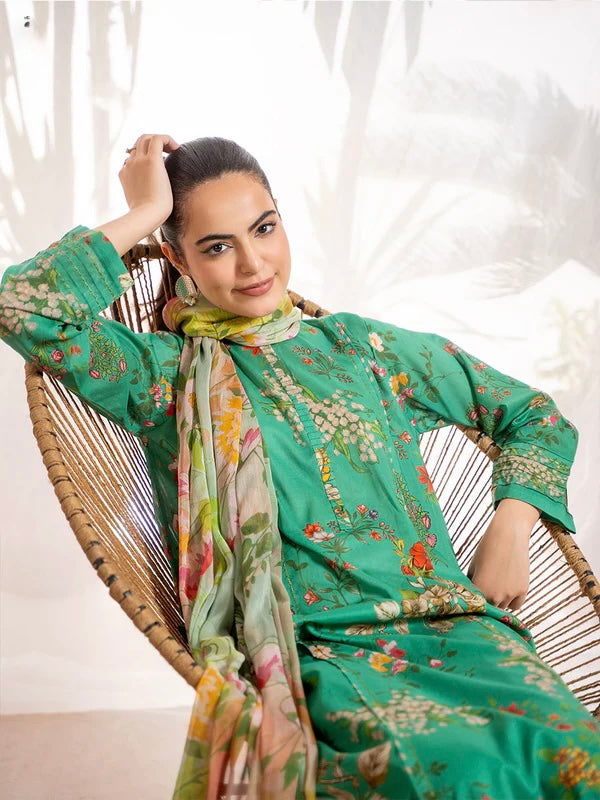 GJ Sunrise - 3 PC UNSTITCHED (SHIRT TROUSER & DUPATTA)