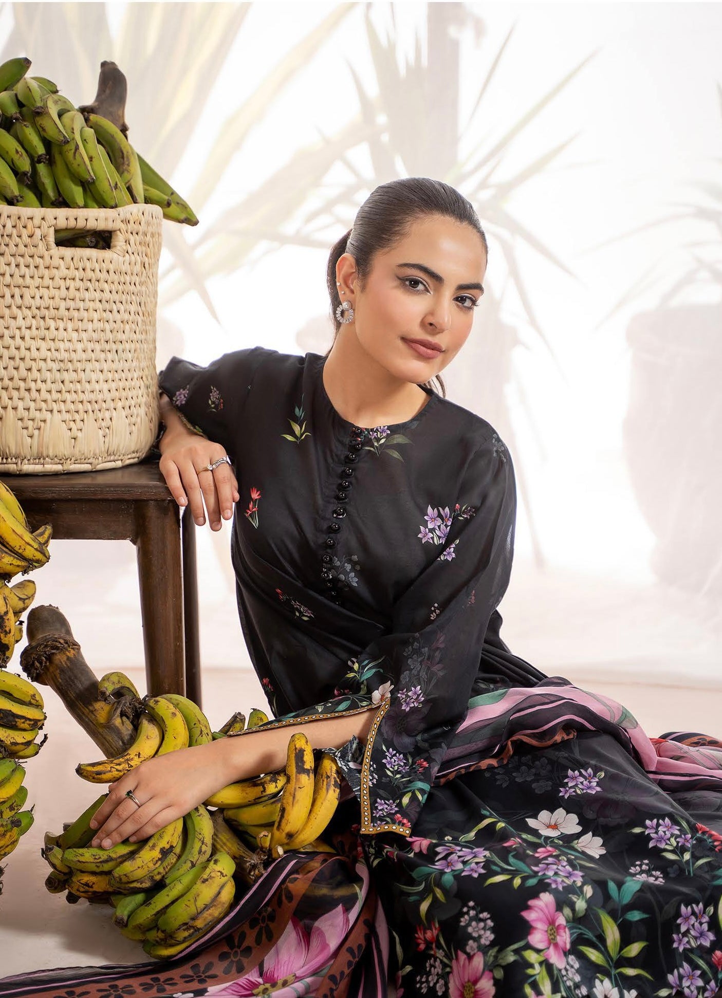 GJ SUNRISE 3 PC Unstitched (Shirt Trouser & Dupatta)