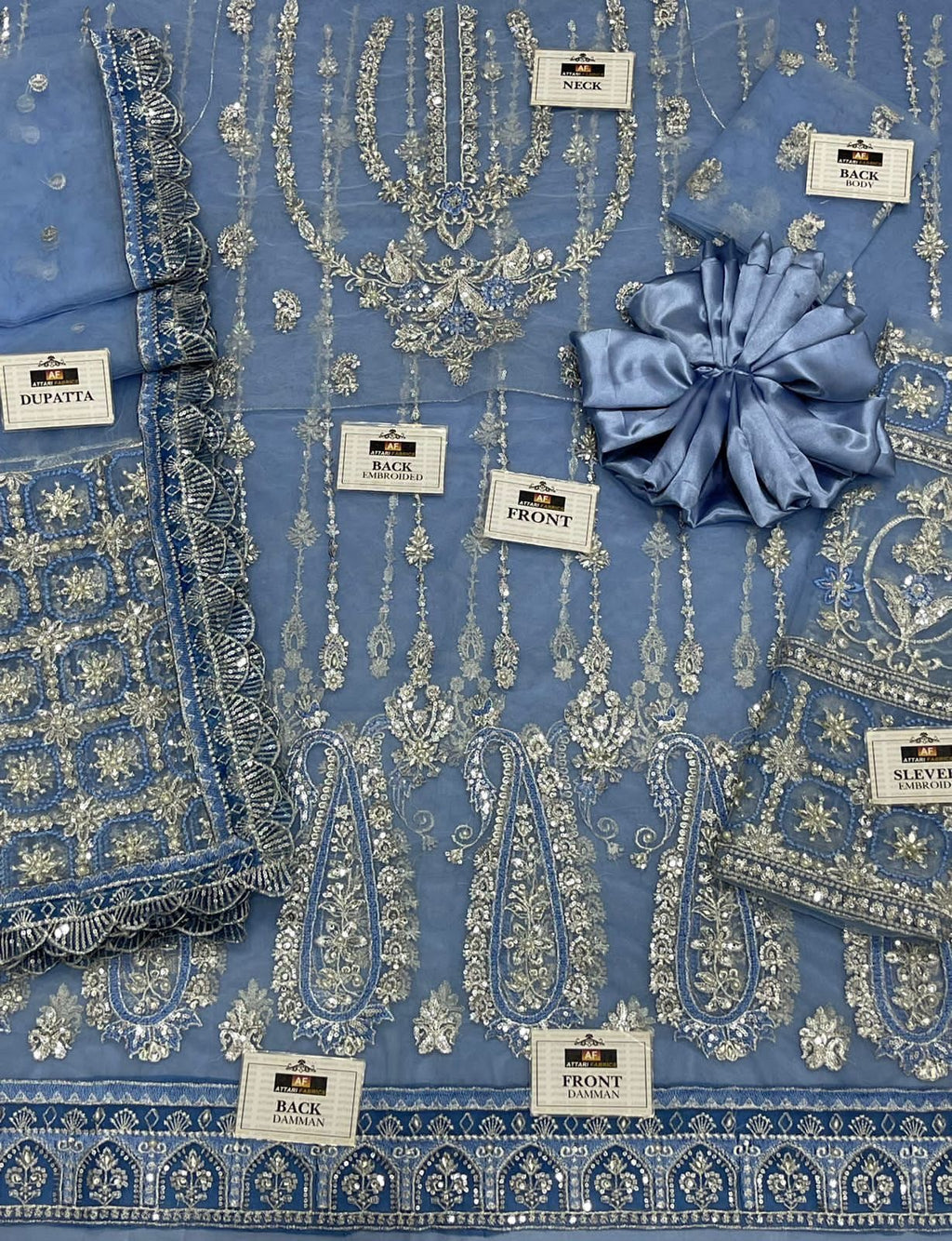 Afrozeh- Maxi With Duppatta & Trouser