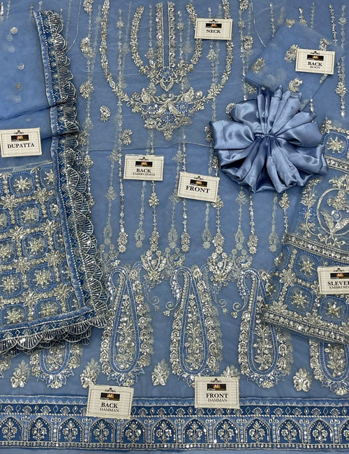 Afrozeh- Maxi With Duppatta & Trouser