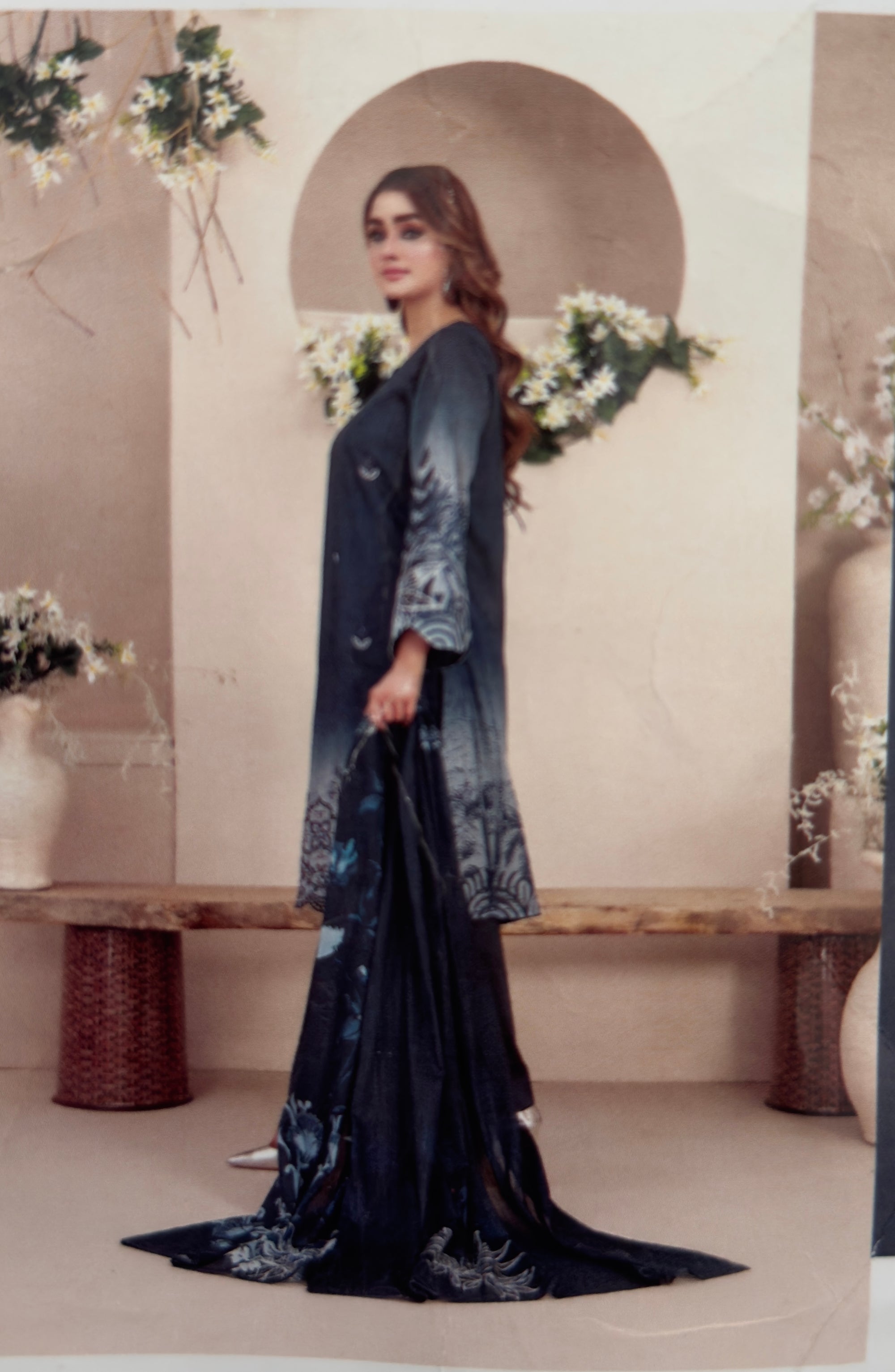 Attractive & Elegant Embroidered Lawn | 3 Piece Un-Stitched By Tawakkal Fabrics,