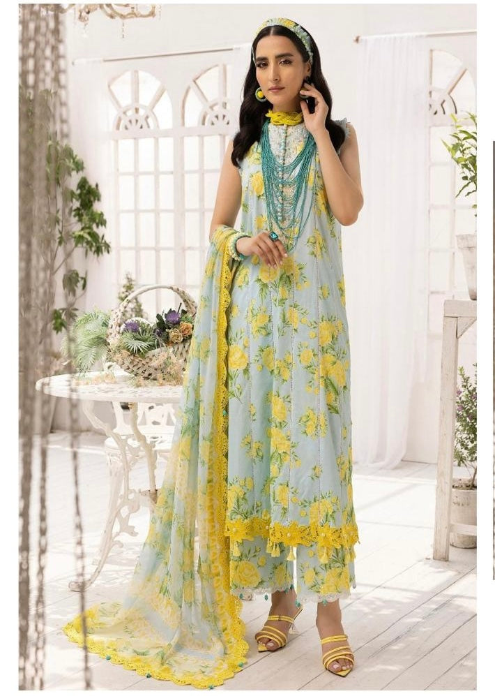 Ittehad - Embroidered Lawn 3 PC unstitched with Silk Duppatta