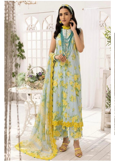 Ittehad - Embroidered Lawn 3 PC unstitched with Silk Duppatta