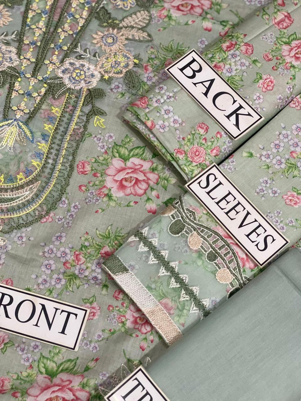 IZNIK - Embroidered Lawn 3- Piece Unstitched