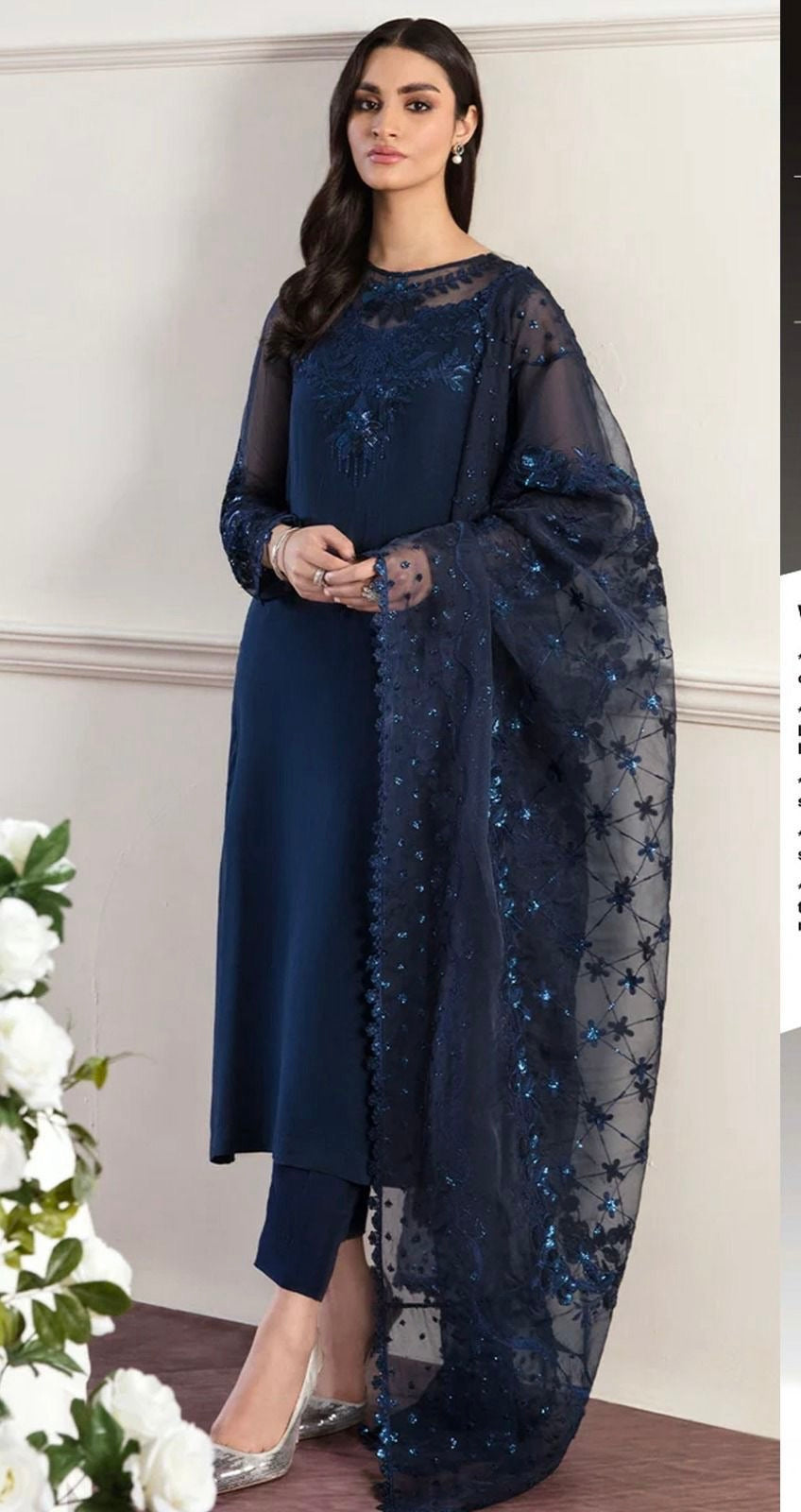 Baroque - Chiffon, Silk Embroidered 3 piece Unstitched