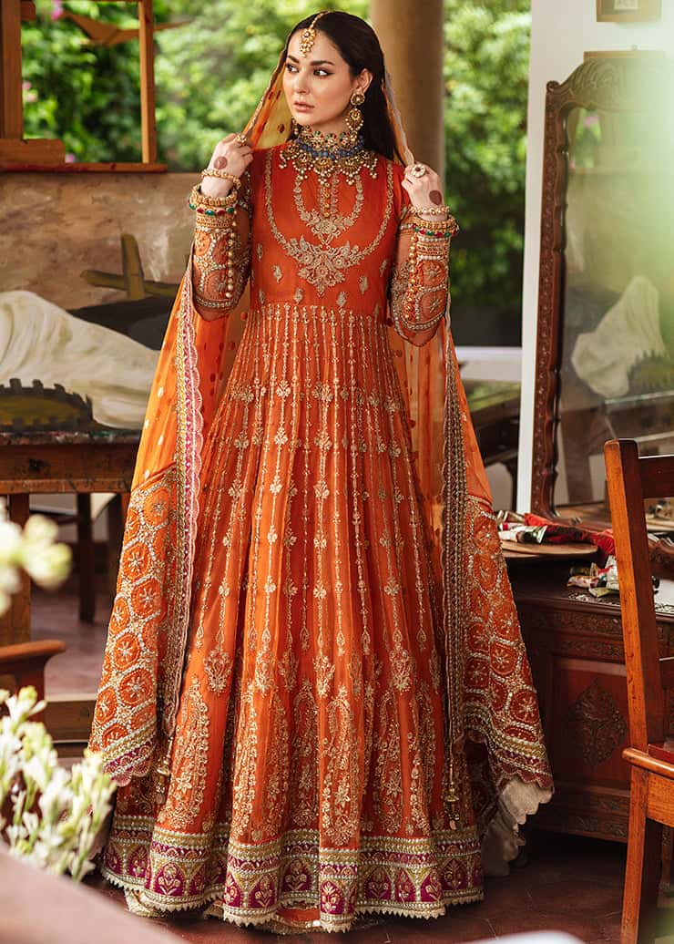 Afrozeh- Maxi With Duppatta & Trouser