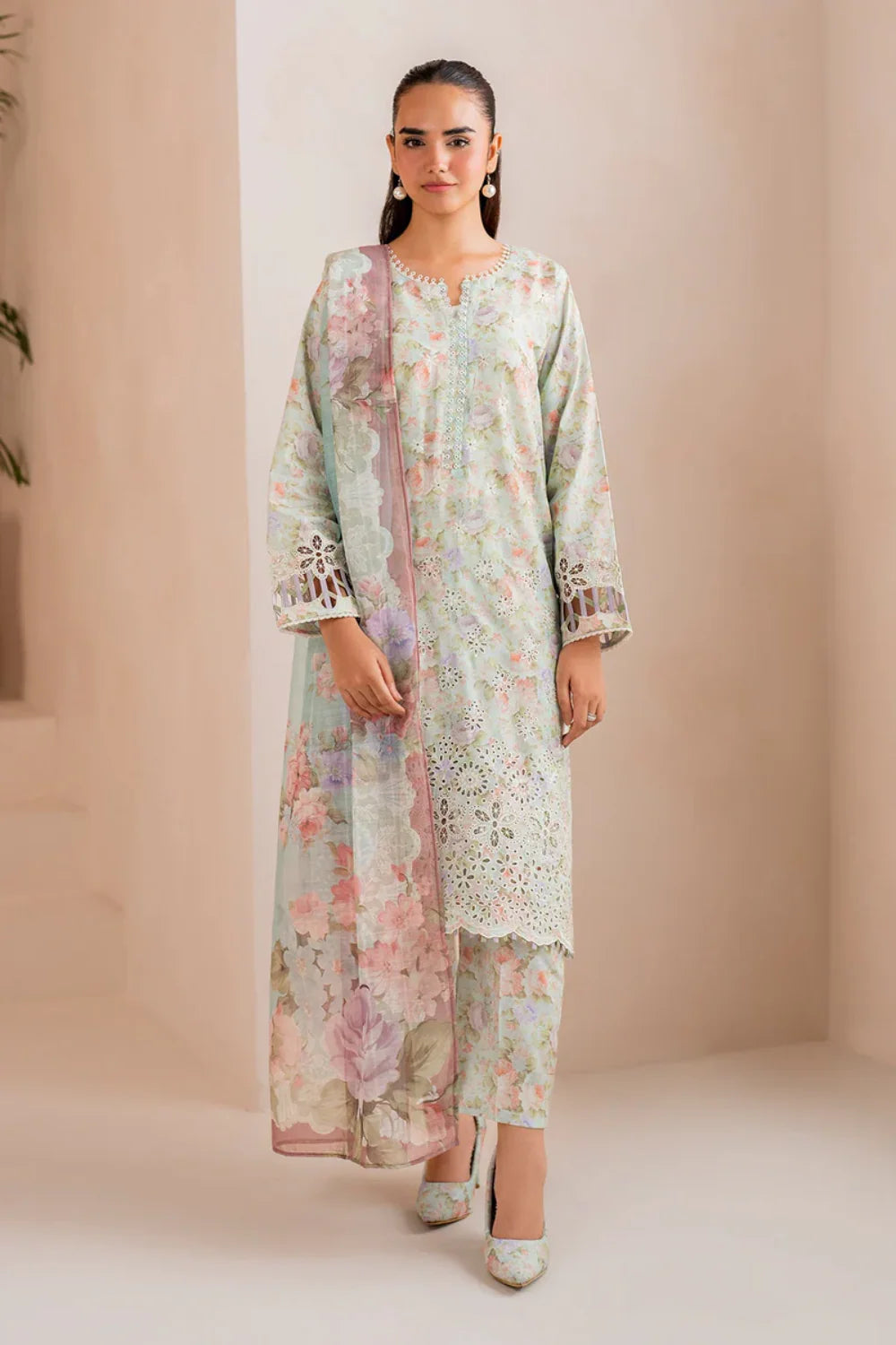 Baroque -  Embroidered Lawn 3 piece Unstitched