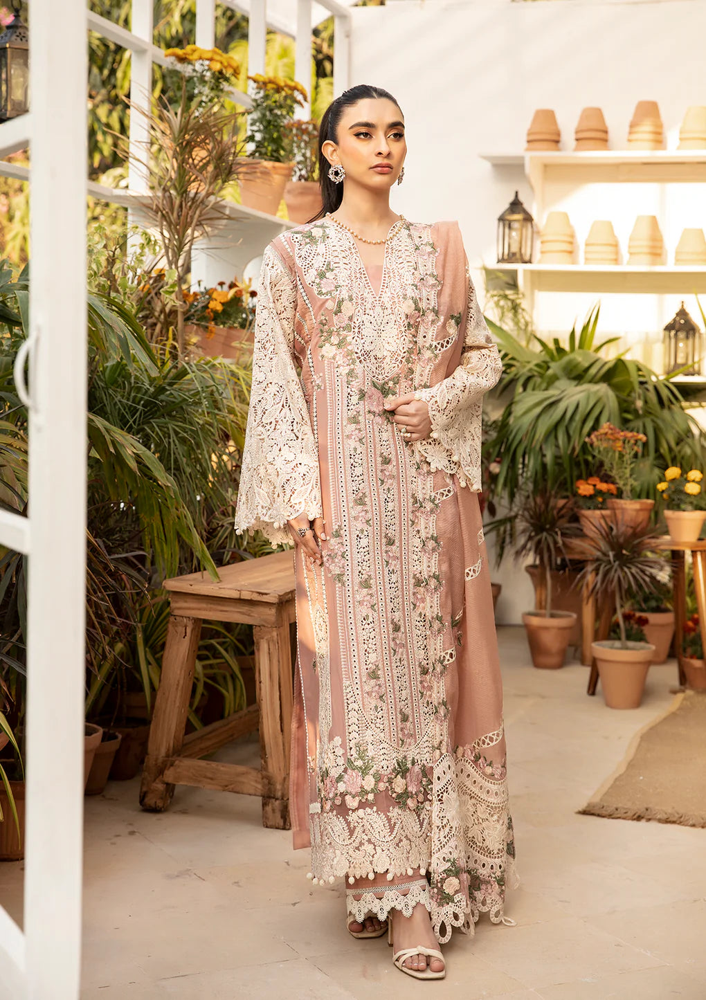 Elaf - 3 Piece Embroidered Unstitched Luxury Lawn