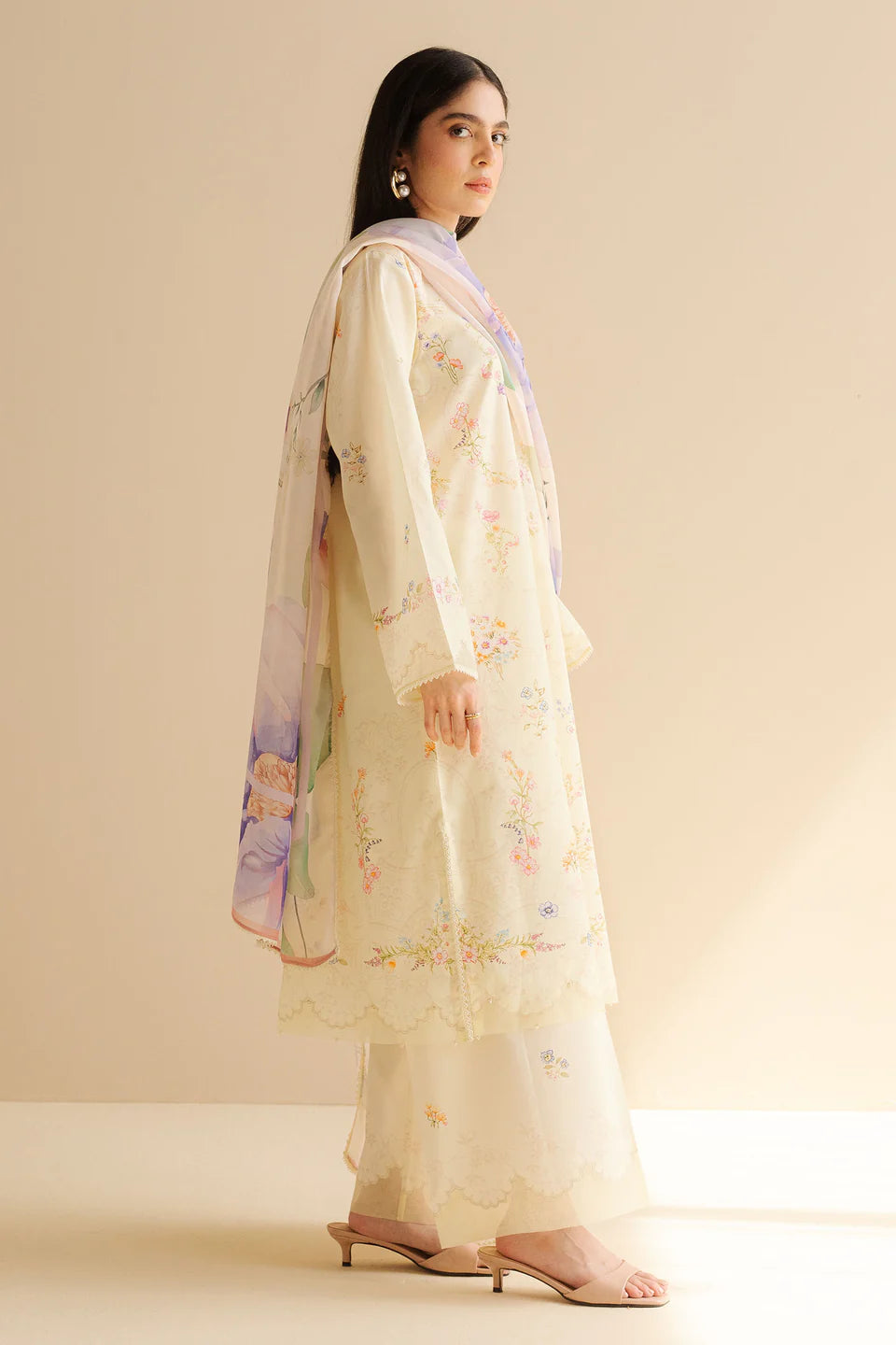 COCO BY ZARA SHAHJAHAN - 3PC UNSTITCHED - PRIINTED LAWN