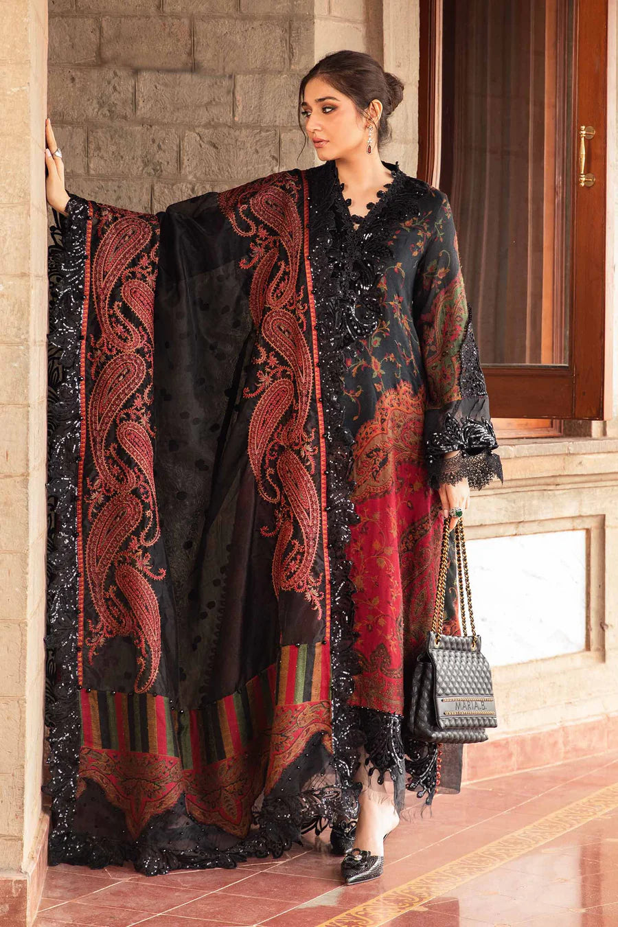 Maria B. - 3 Piece Unstitched Embroidered Lawn Suit