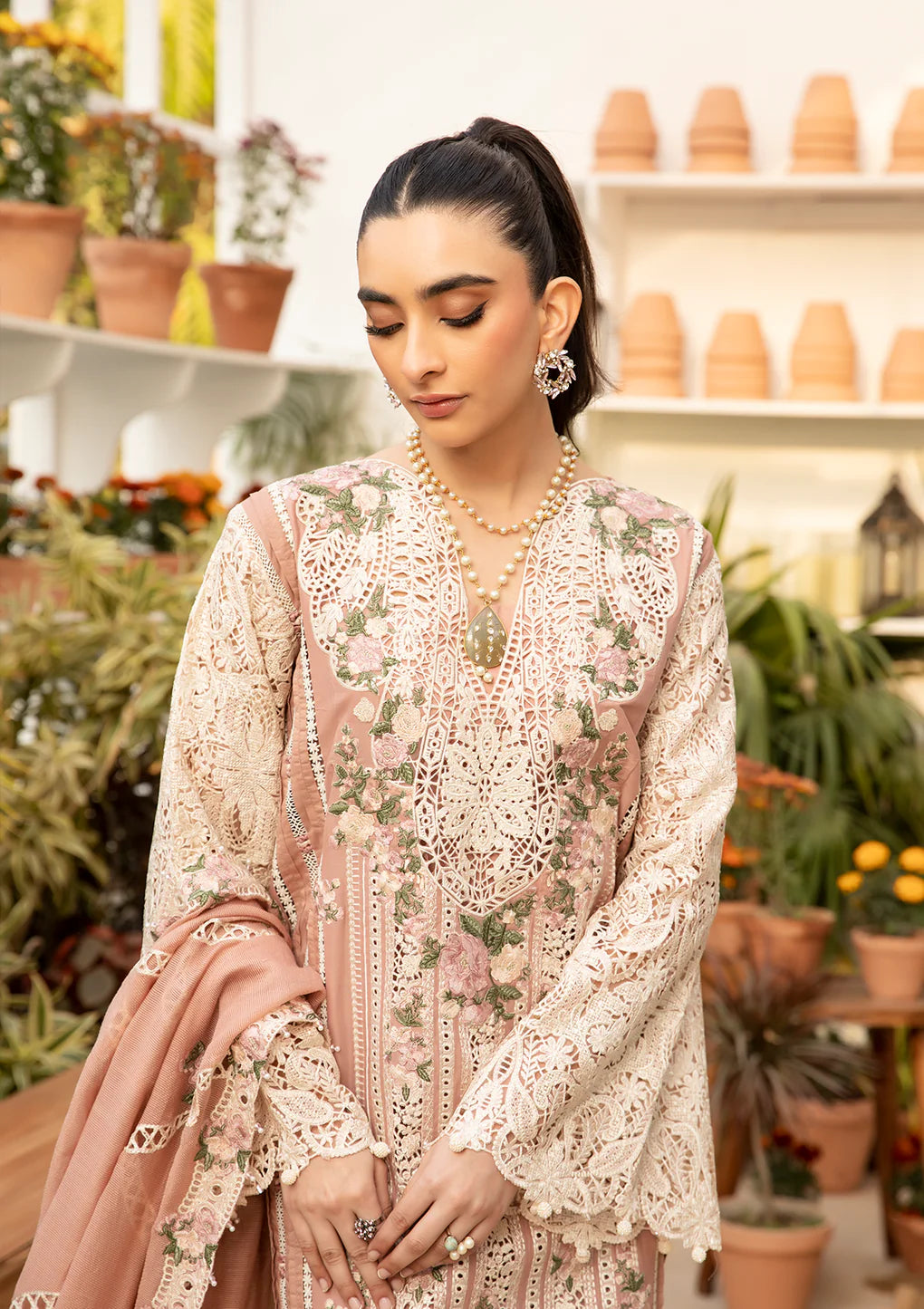 Elaf - 3 Piece Embroidered Unstitched Luxury Lawn