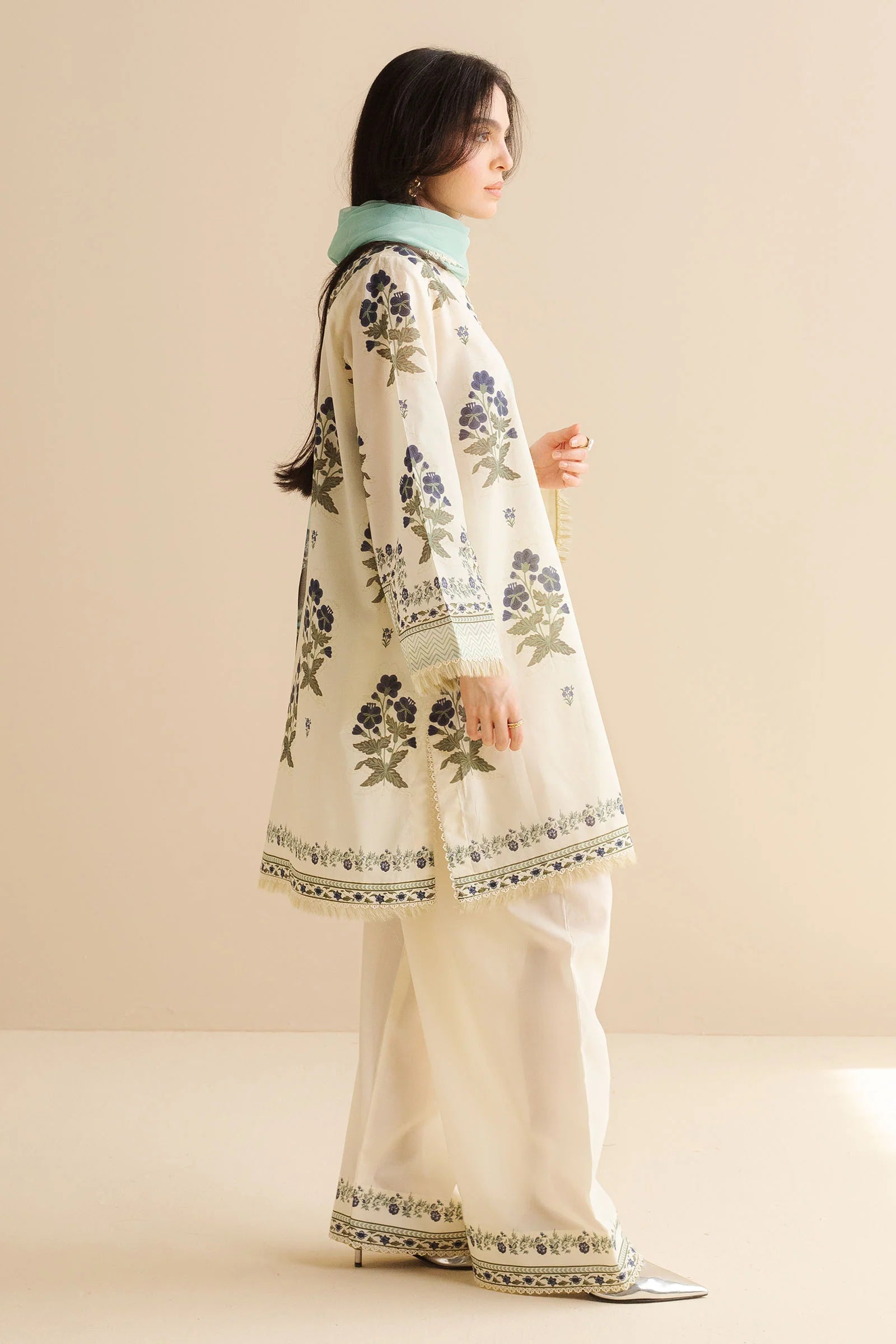 COCO BY ZARA SHAHJAHAN - 3PC UNSTITCHED - PRIINTED LAWN