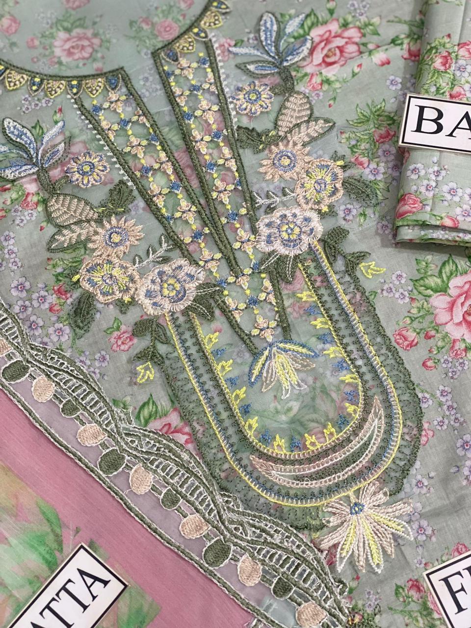 IZNIK - Embroidered Lawn 3- Piece Unstitched