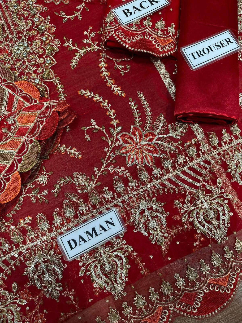 MARIA B. - Embroidered Chiffon 3 Piece Unstitched