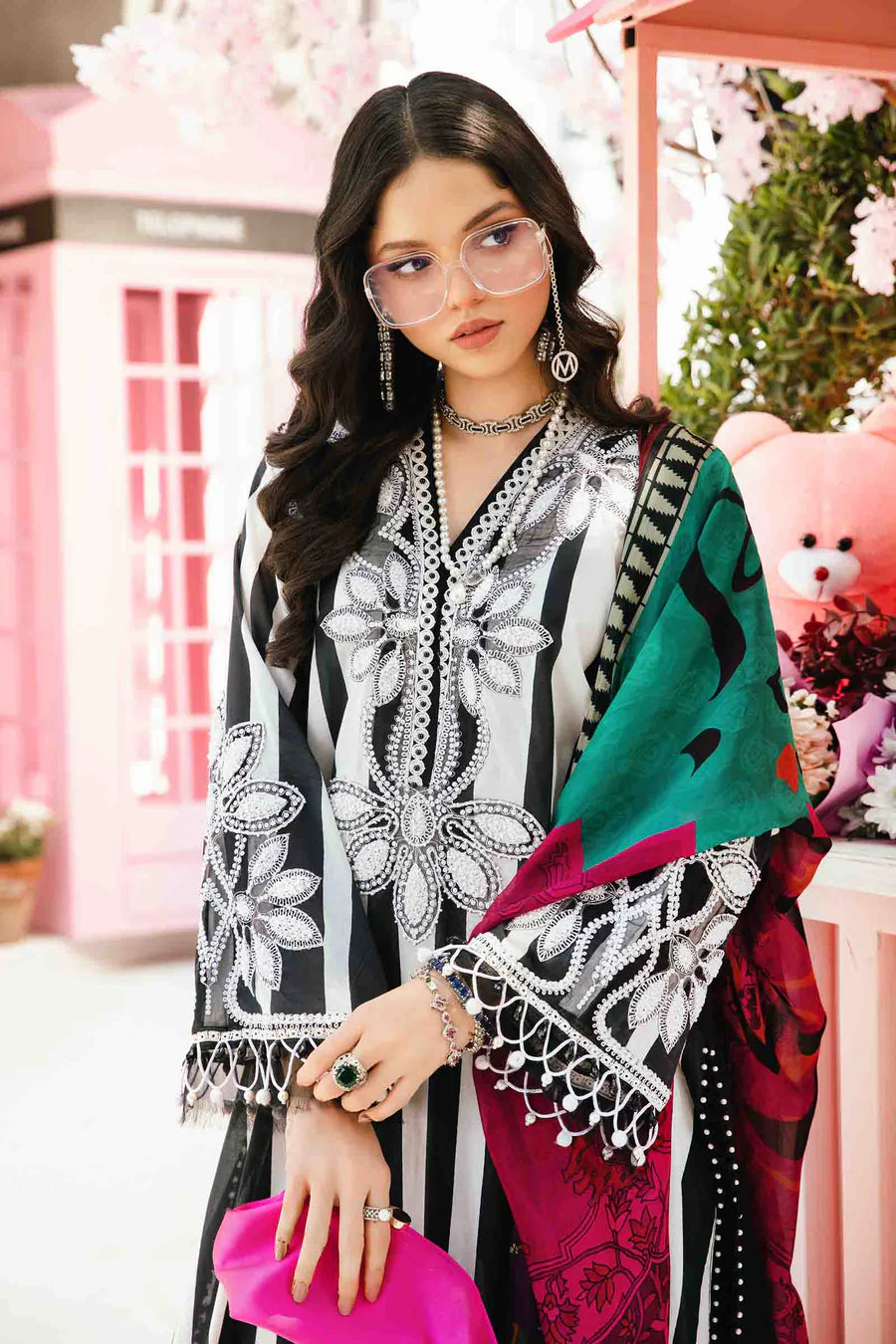 MARIA.B. - Unstitched Lawn Embroidered 3 Piece