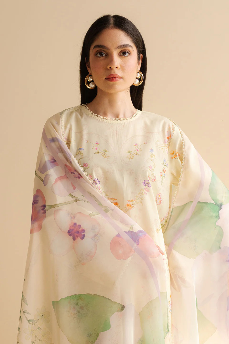 COCO BY ZARA SHAHJAHAN - 3PC UNSTITCHED - PRIINTED LAWN