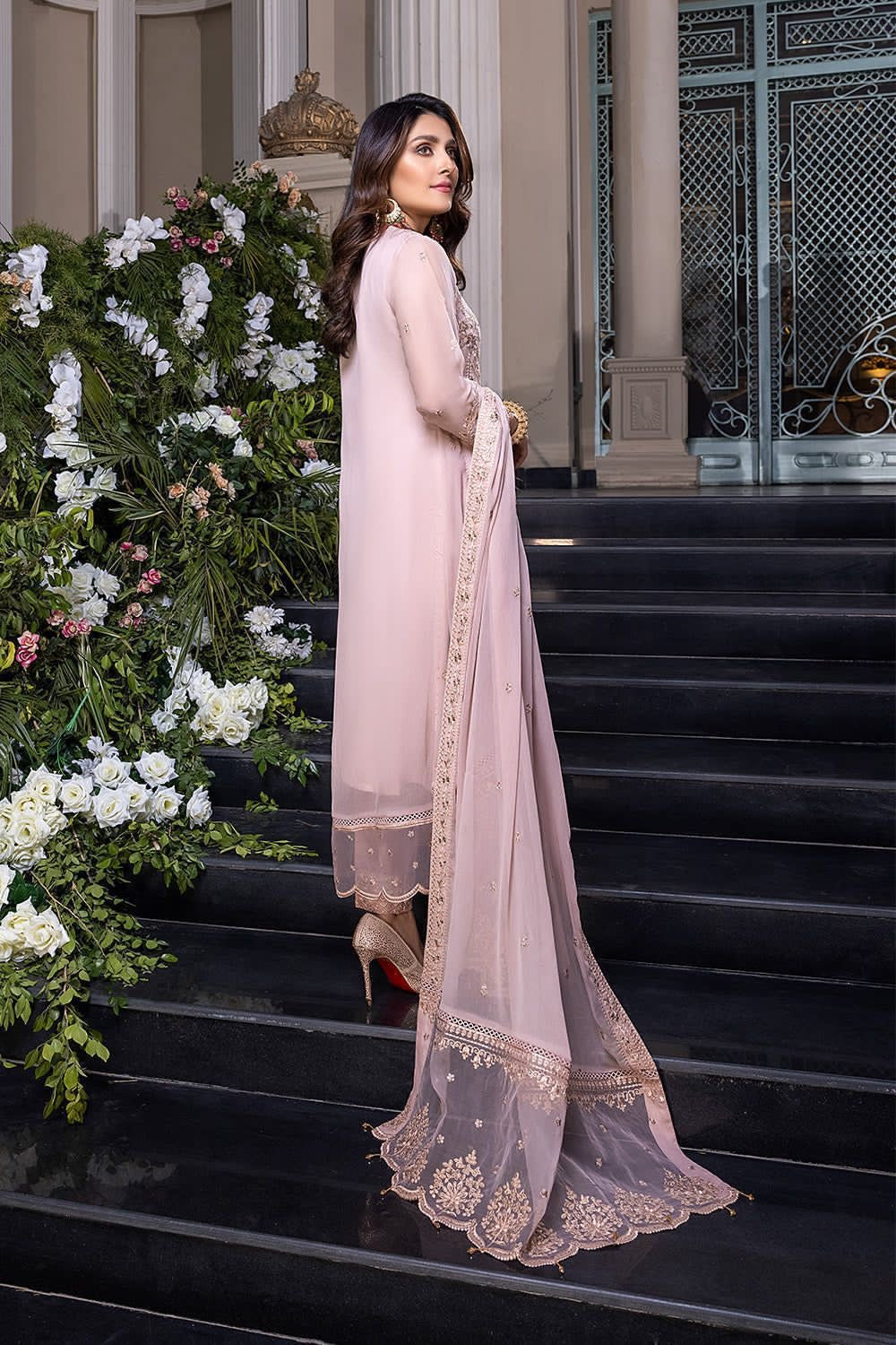 Azure - Embroidered Chiffon 3 Piece Unstitched