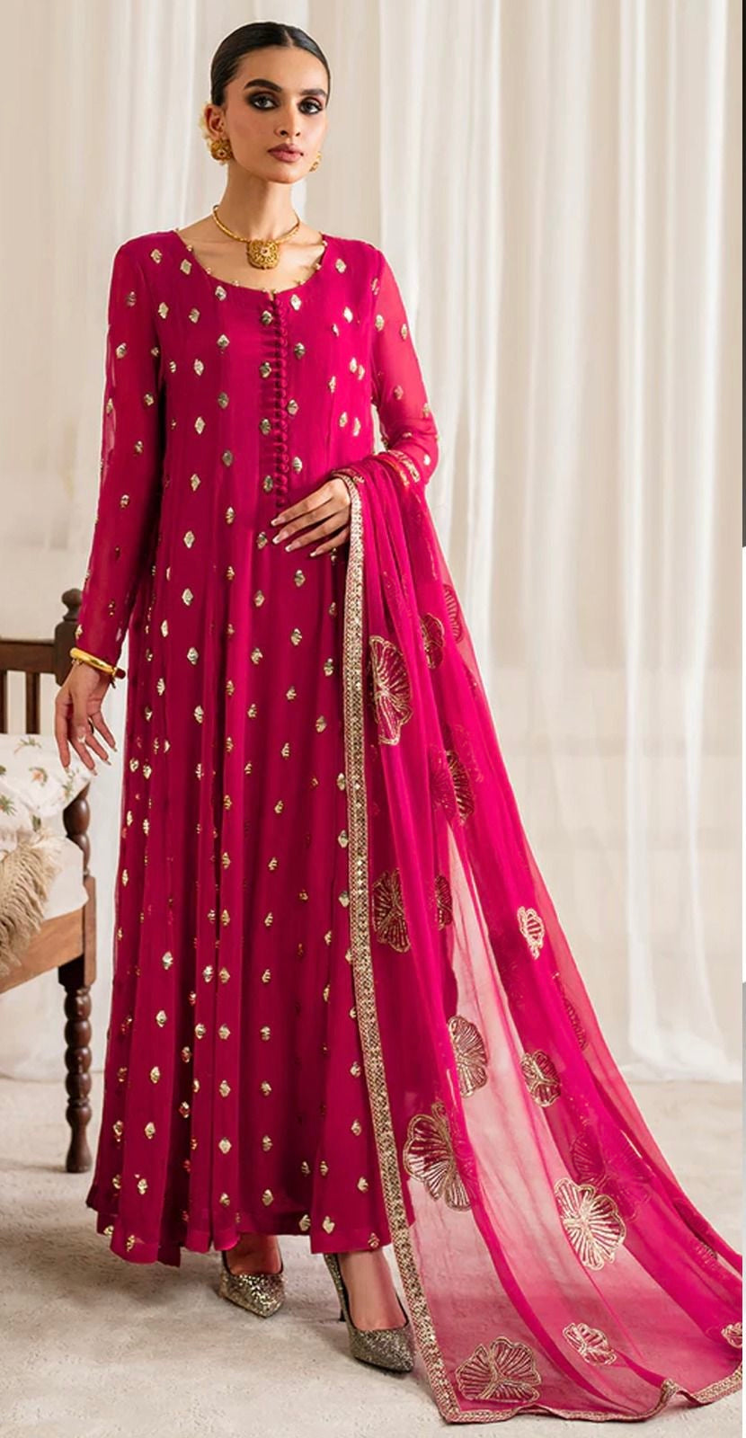 IZNIK - Embroidered Chiffon 3- Piece Unstitched