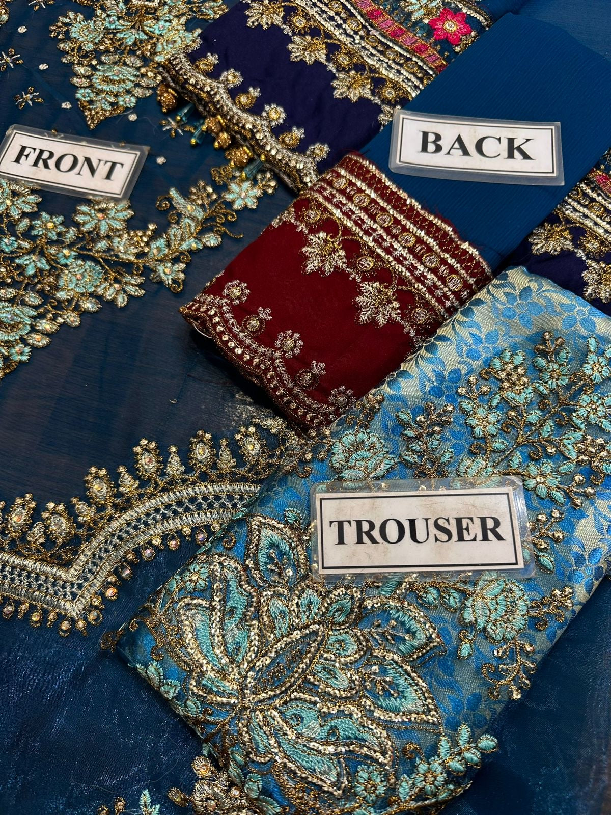 MARIA B. - Embroidered Chiffon 3 Piece Unstitched