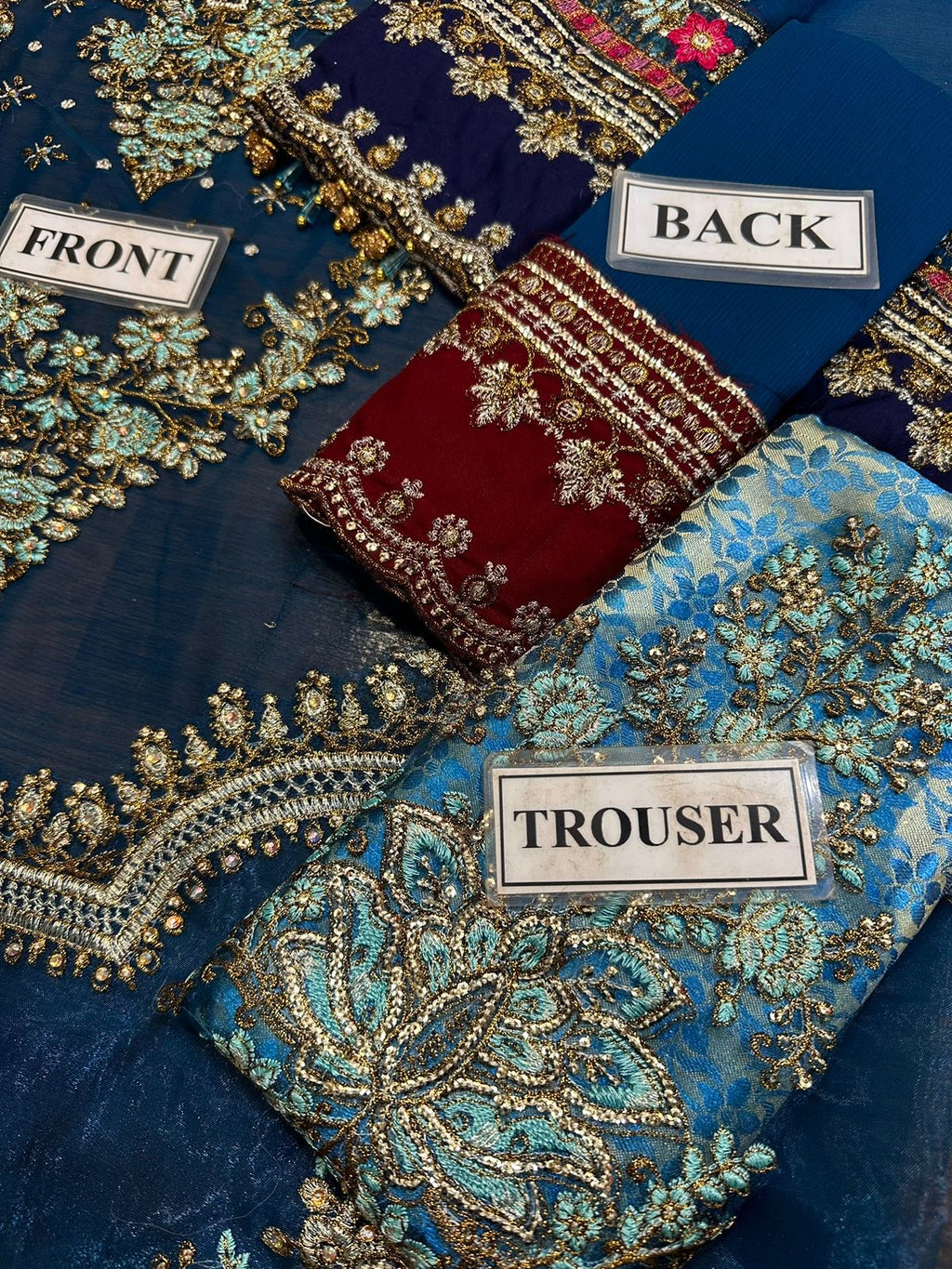 MARIA B. - Embroidered Chiffon 3 Piece Unstitched