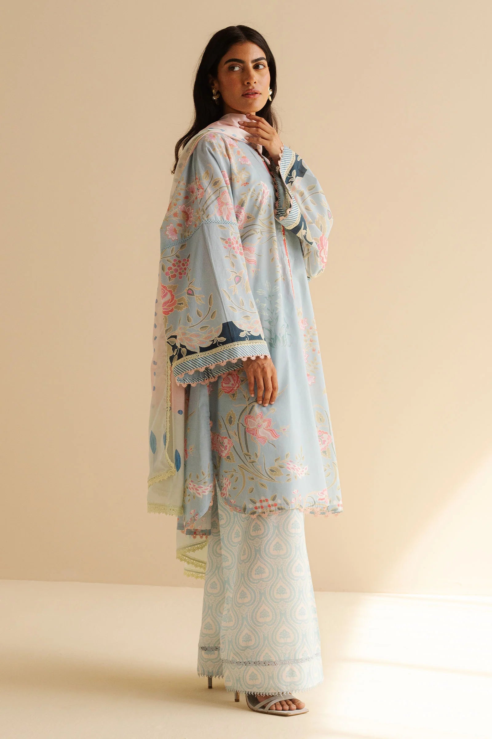 COCO BY ZARA SHAHJAHAN - 3PC UNSTITCHED - PRIINTED LAWN