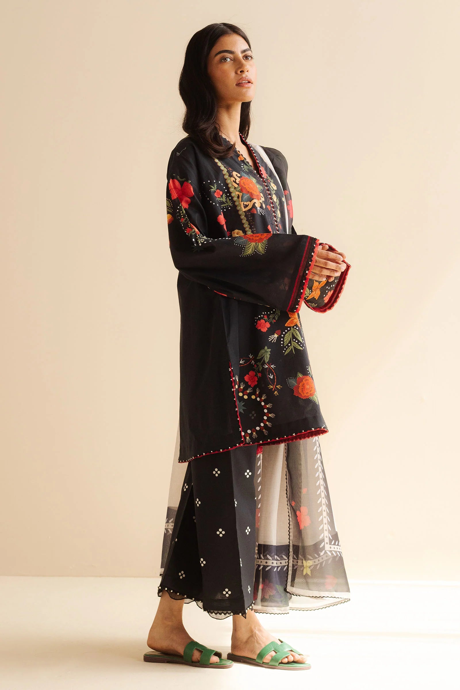 COCO BY ZARA SHAHJAHAN - 3PC UNSTITCHED - PRIINTED LAWN