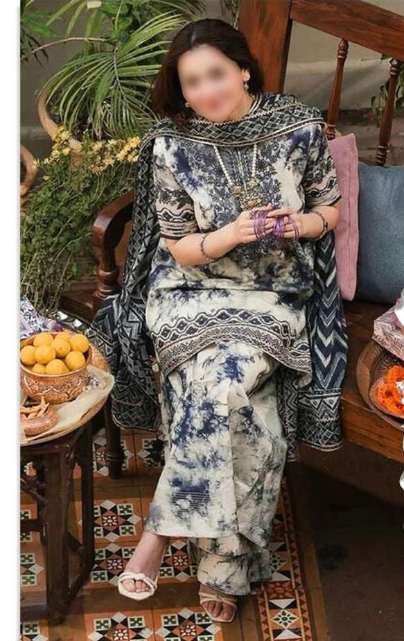 Sapphire - Unstitched Embroidered Lawn 3 PC unstitched