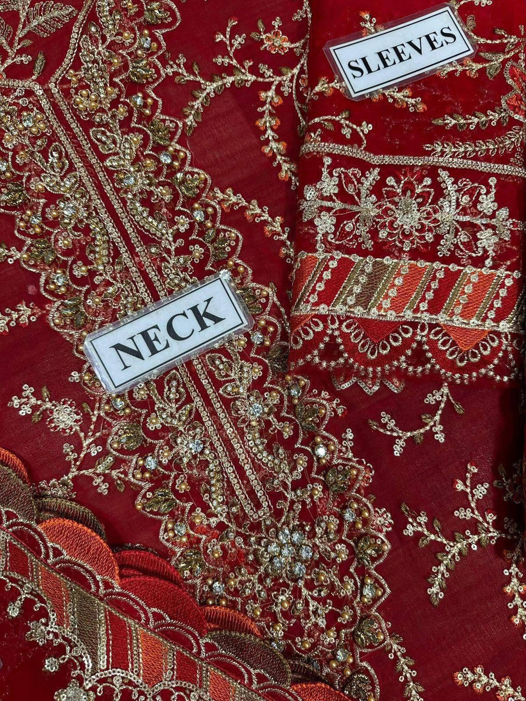 MARIA B. - Embroidered Chiffon 3 Piece Unstitched