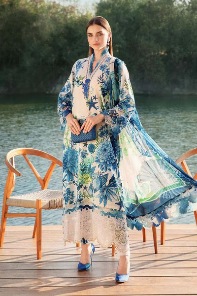 MARIA.B. - Unstitched Lawn Embroidered 3 Piece