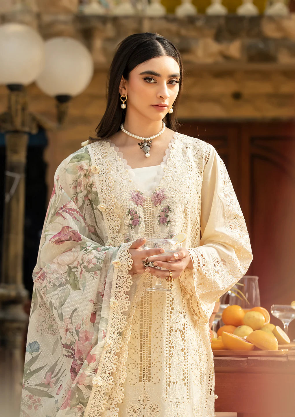 Elaf - 3 Piece Embroidered Unstitched Luxury Lawn