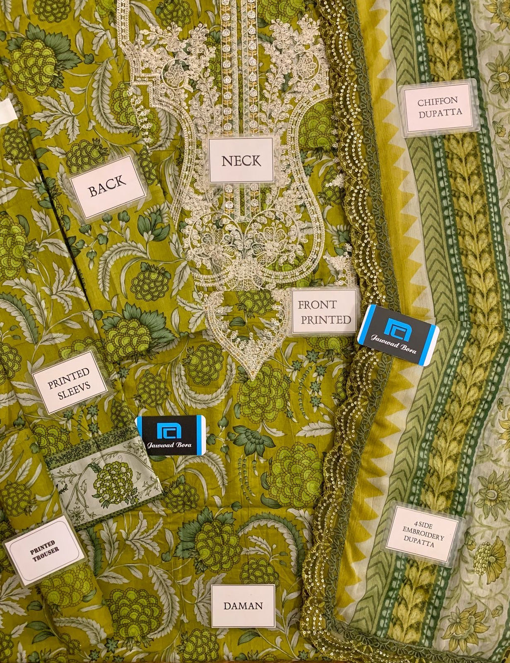 MARIA.B. - Unstitched Lawn Embroidered 3 Piece