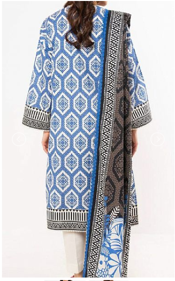 AlKaram- 3 Piece Printed Lawn Unstitched
