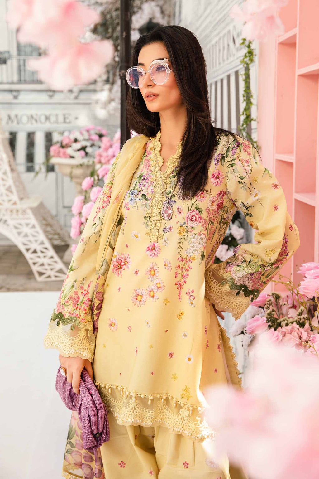 MARIA B. - 3 Piece Unstitched Embroidered Lawn Suit