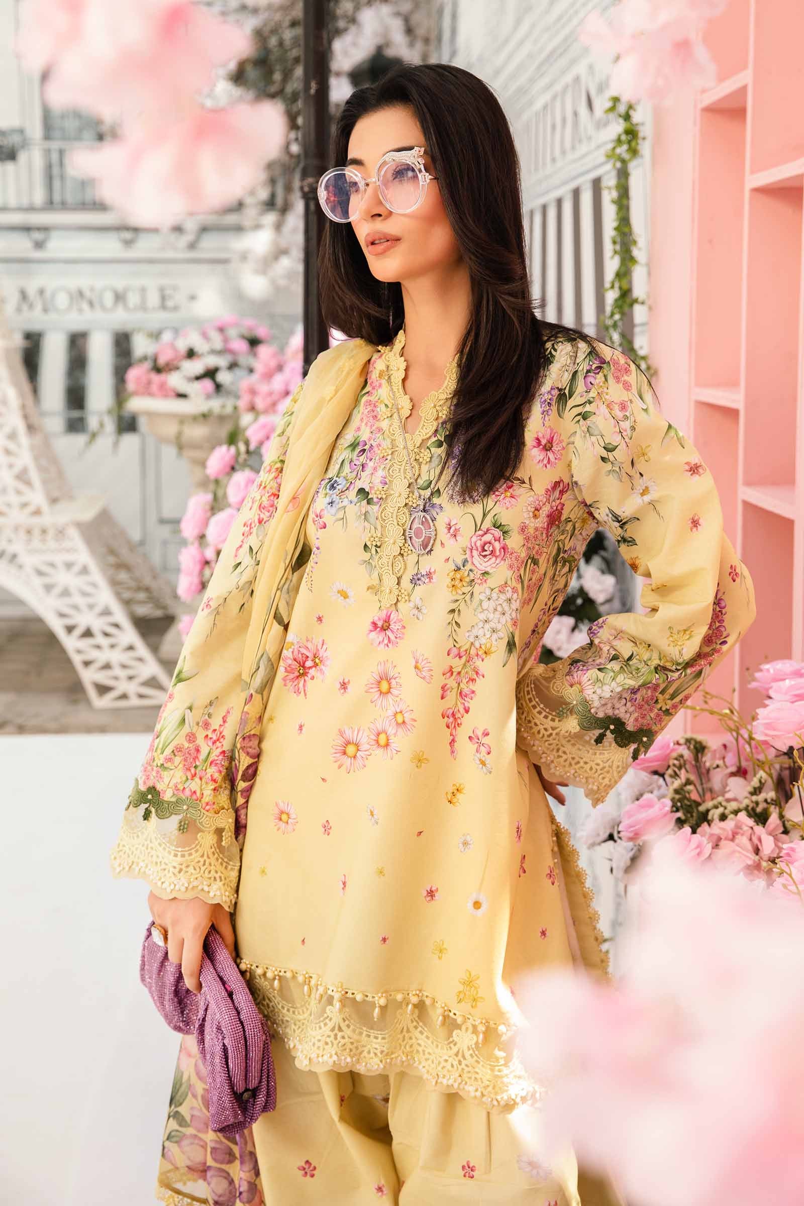 MARIA B. - 3 Piece Unstitched Embroidered Lawn Suit