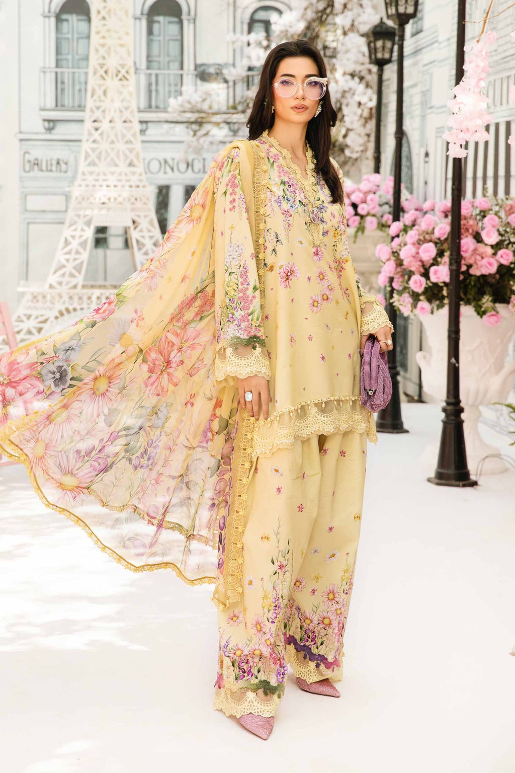MARIA B. - 3 Piece Unstitched Embroidered Lawn Suit
