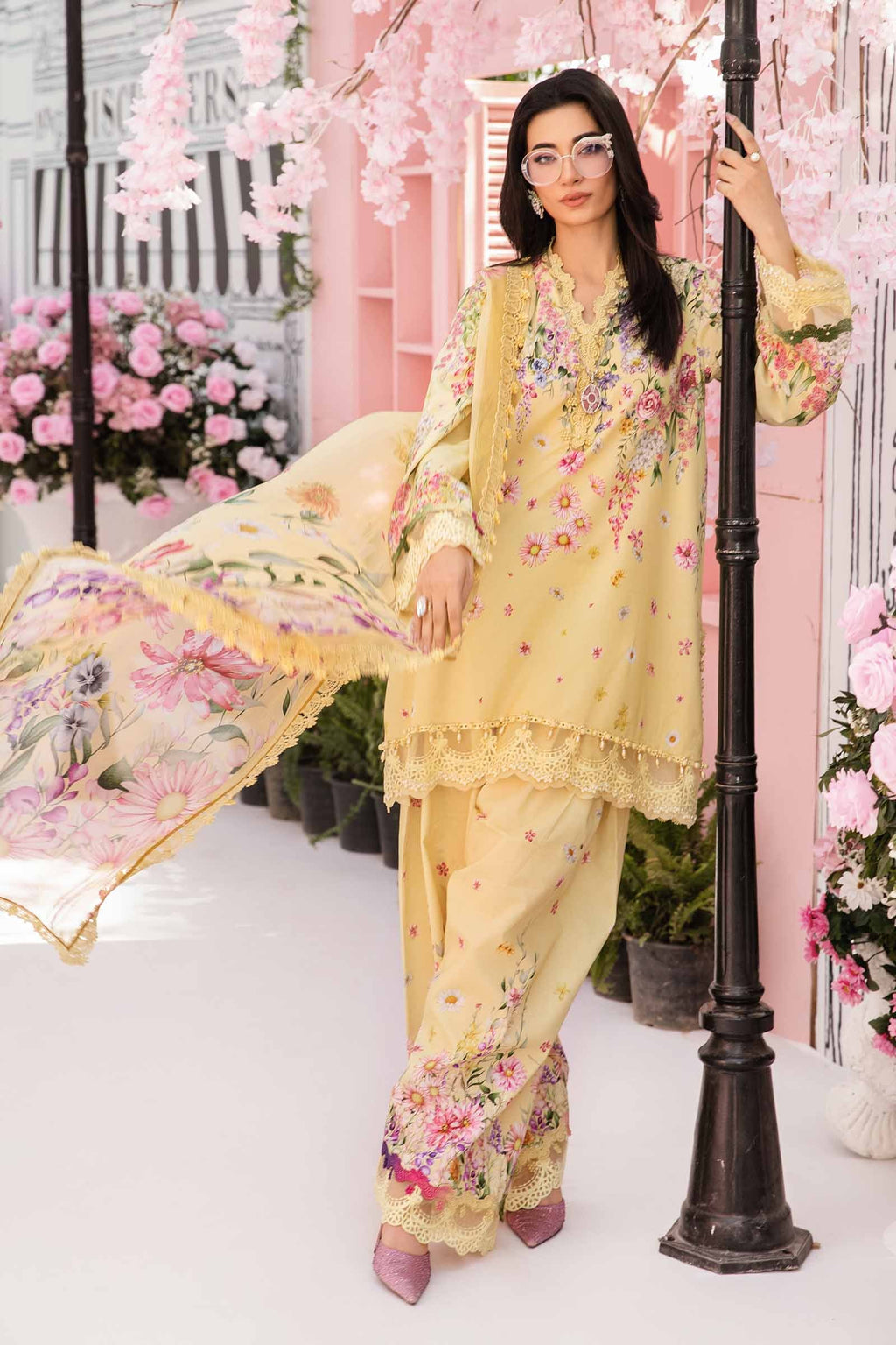 MARIA B. - 3 Piece Unstitched Embroidered Lawn Suit