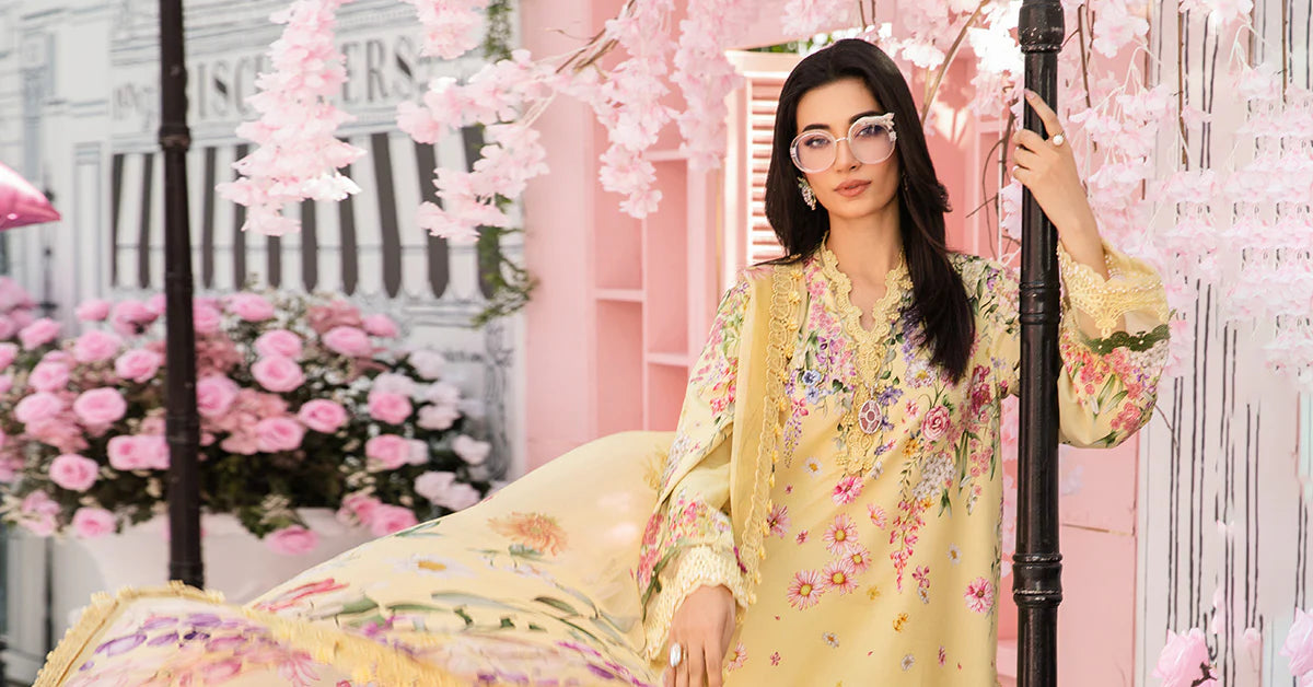 MARIA B. - 3 Piece Unstitched Embroidered Lawn Suit