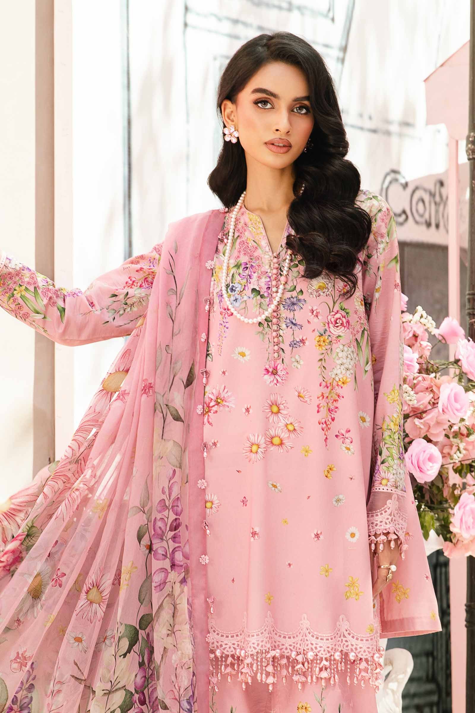 MARIA B. - 3 Piece Unstitched Embroidered Lawn Suit
