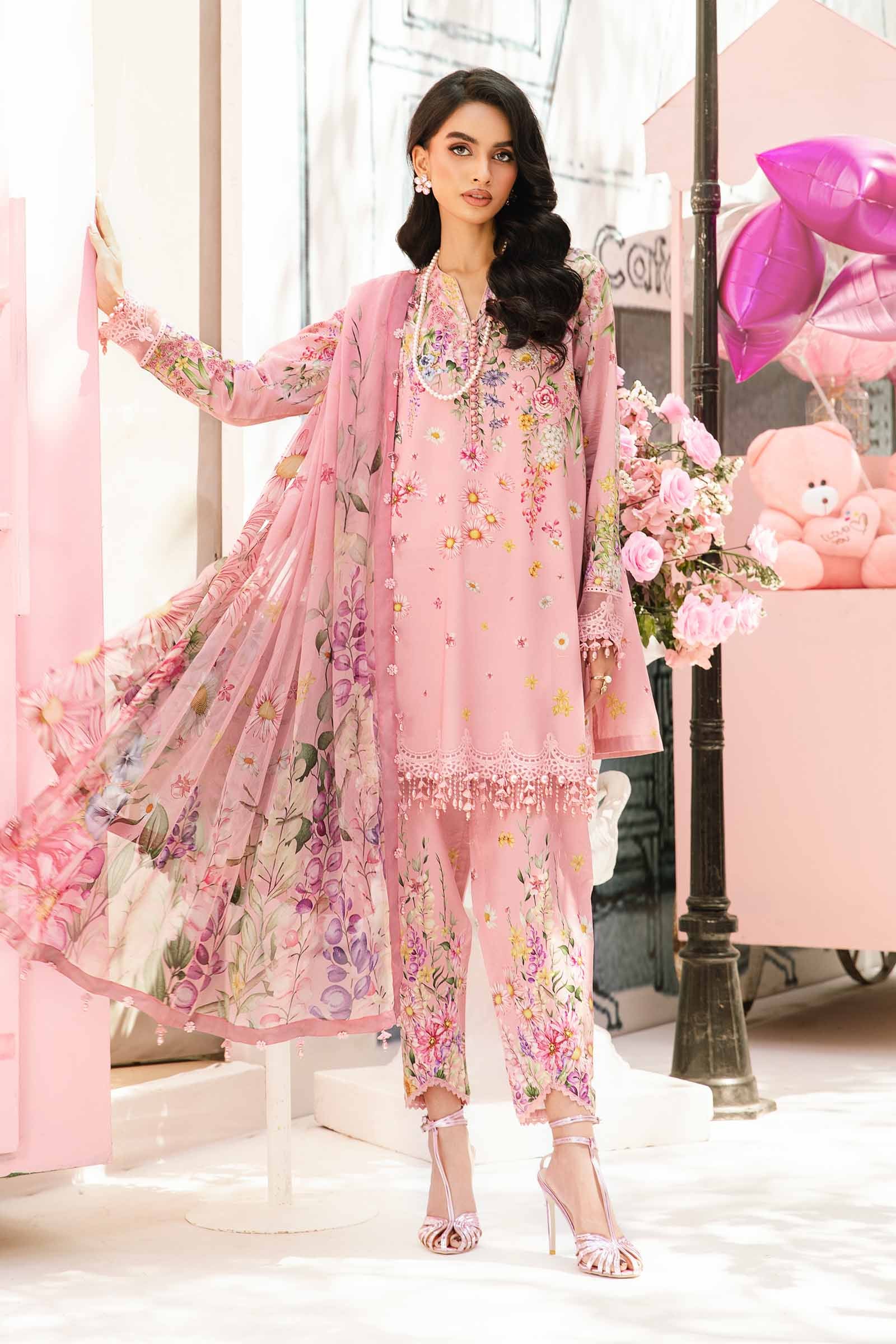 MARIA B. - 3 Piece Unstitched Embroidered Lawn Suit