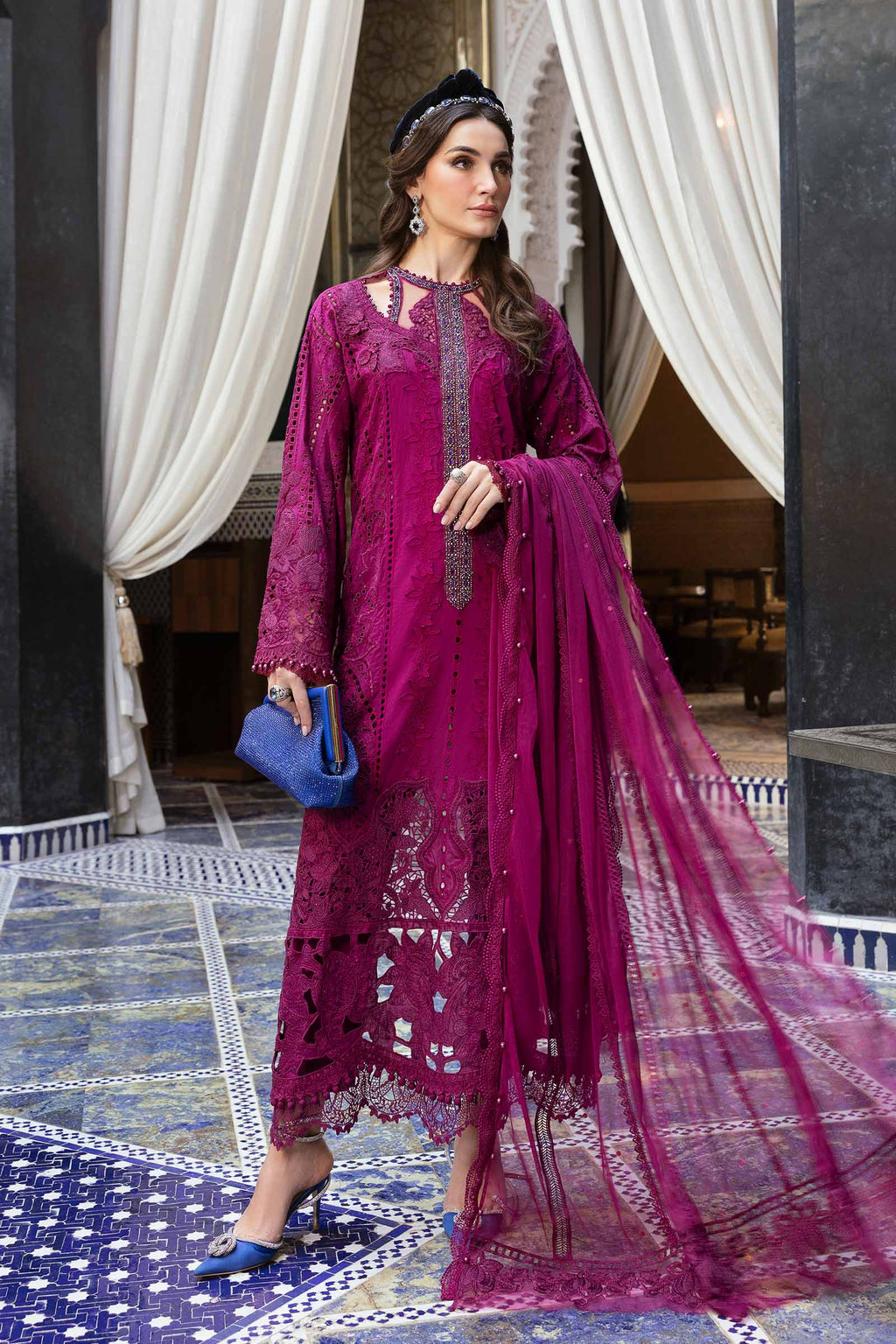 MARIA B. - 3 Piece Unstitched Embroidered Lawn Suit