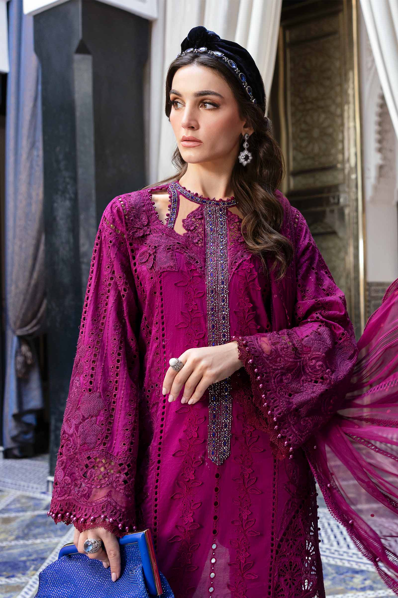 MARIA B. - 3 Piece Unstitched Embroidered Lawn Suit
