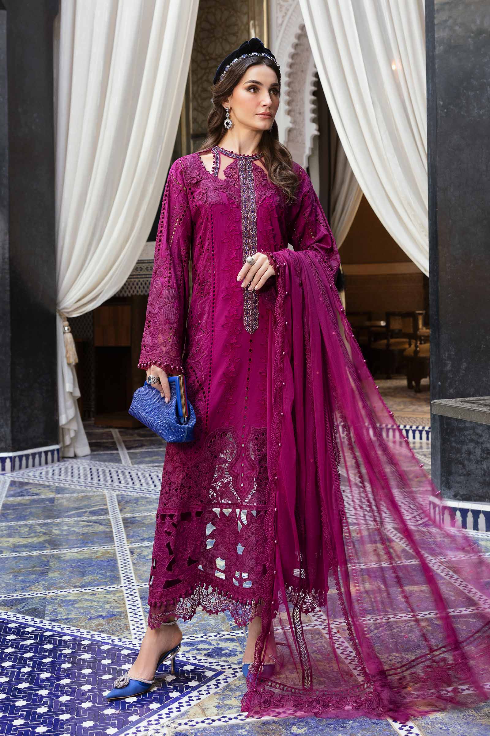 MARIA B. - 3 Piece Unstitched Embroidered Lawn Suit