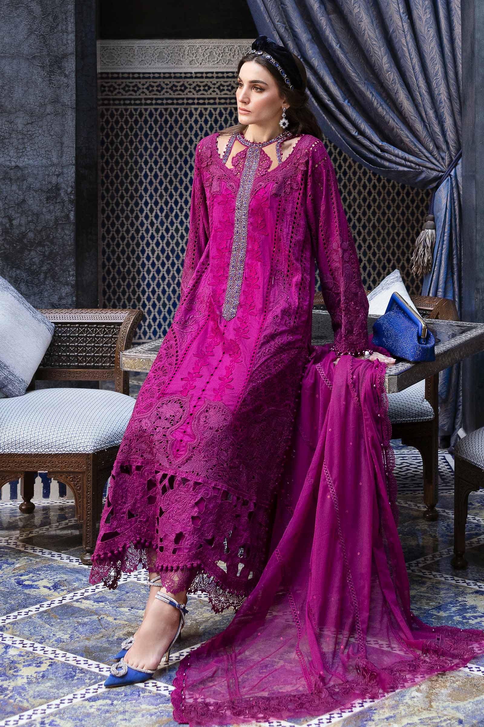 MARIA B. - 3 Piece Unstitched Embroidered Lawn Suit
