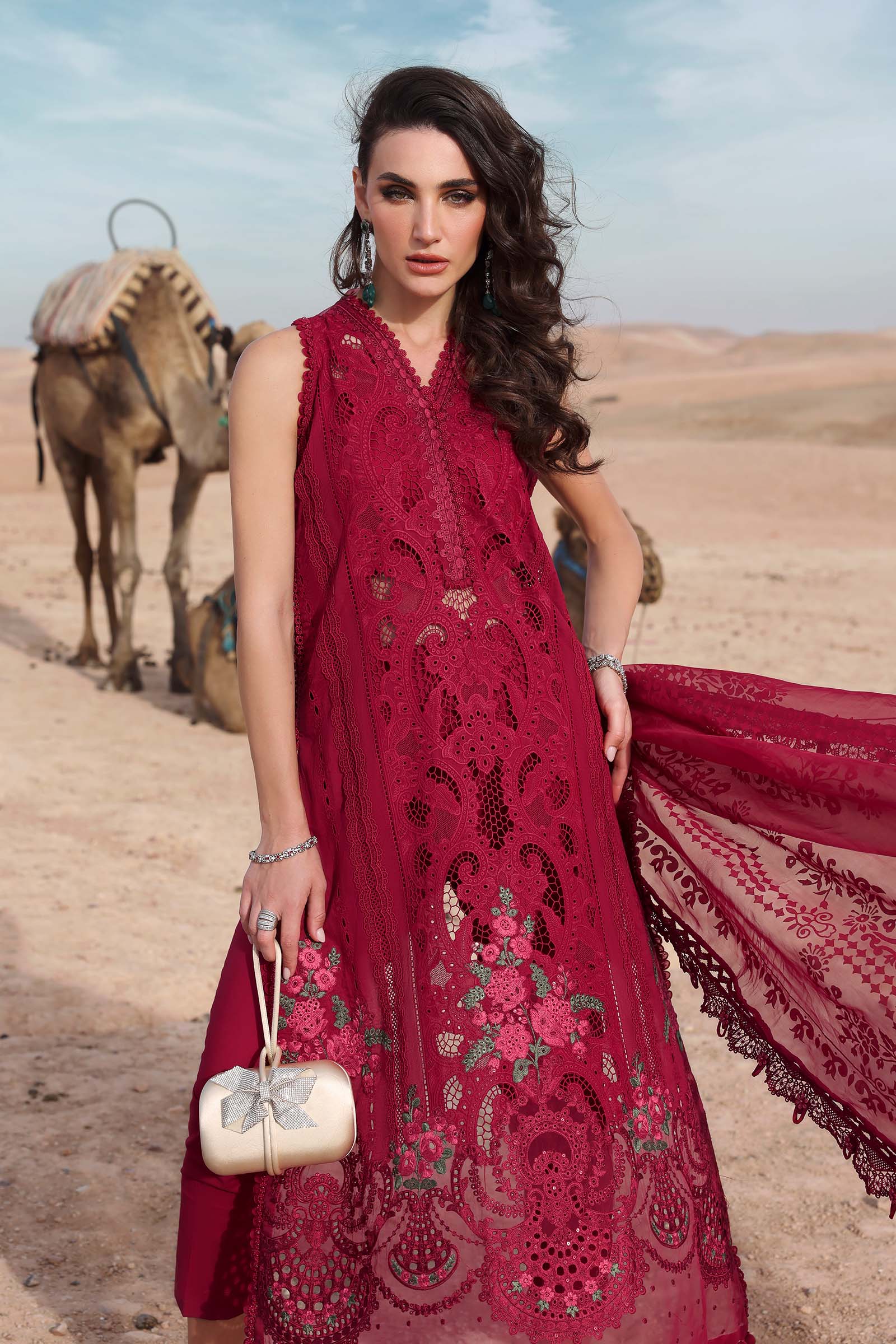 Maria B. - 3 Piece Unstitched Embroidered Lawn Suit
