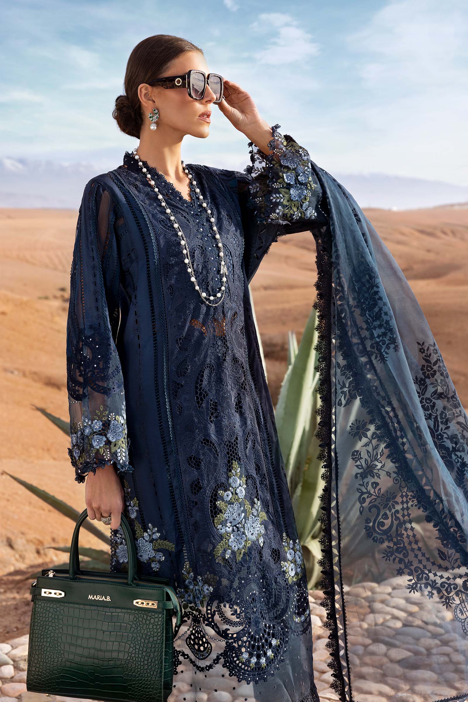 MARIA B. - 3 Piece Unstitched Embroidered Lawn Suit