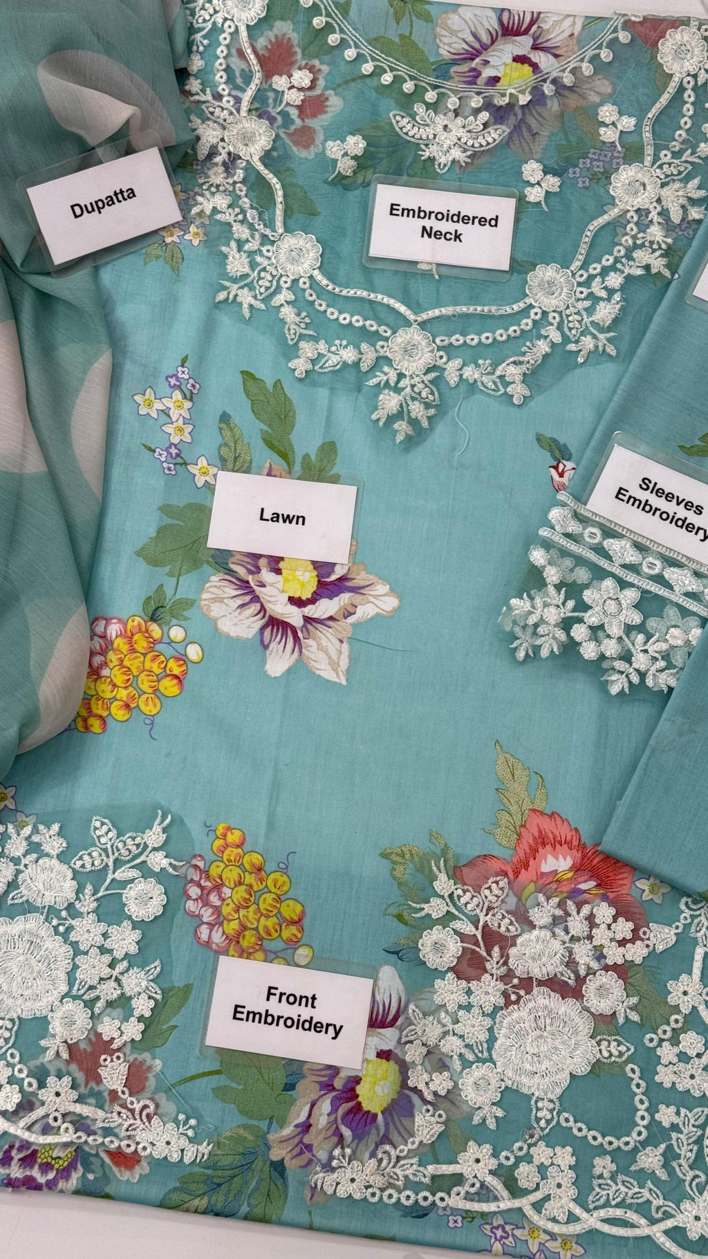 Coco by Zara Shahjahan - 3 Piece Embroidered Lawn Unstitched