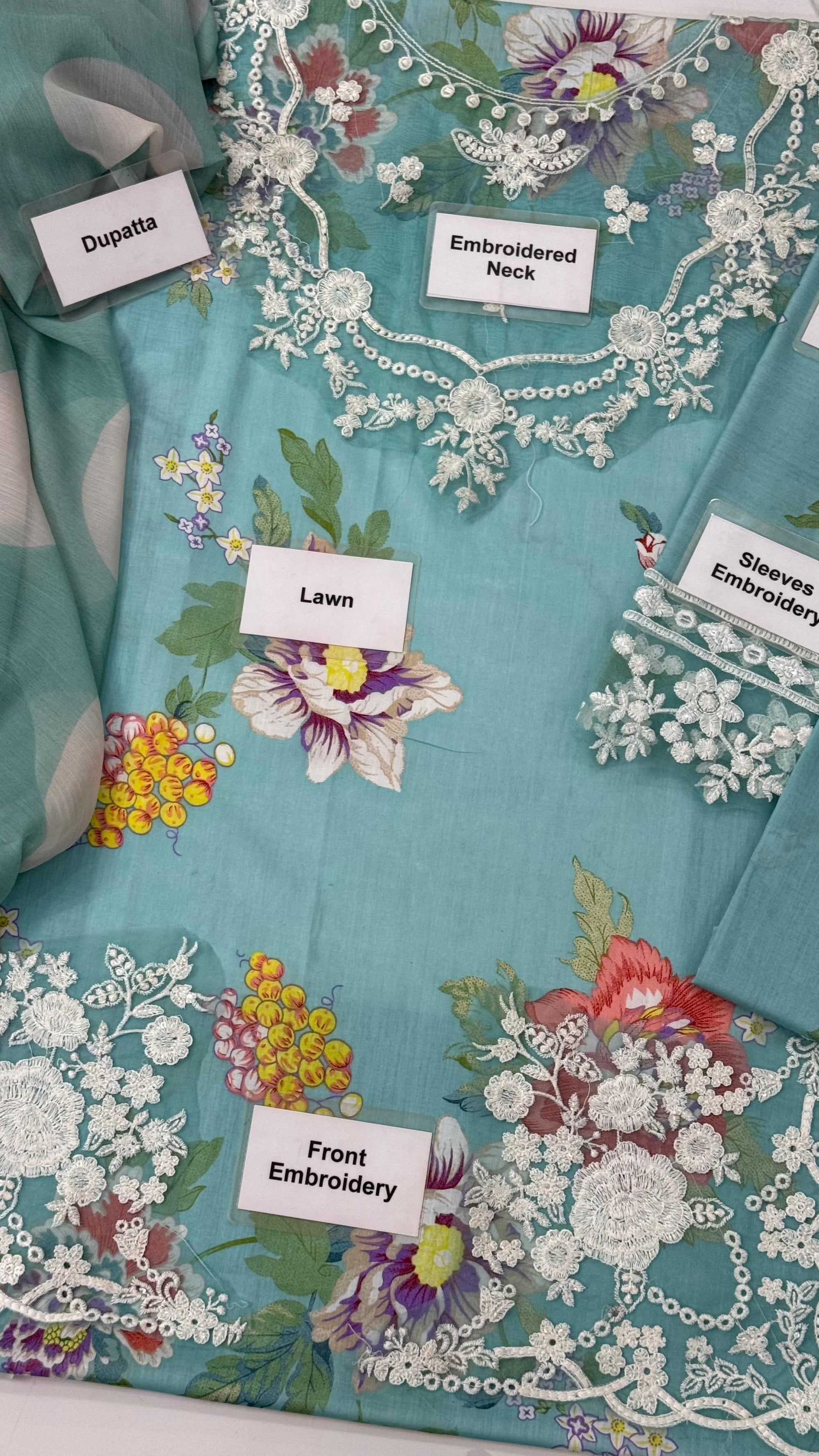 Coco by Zara Shahjahan - 3 Piece Embroidered Lawn Unstitched