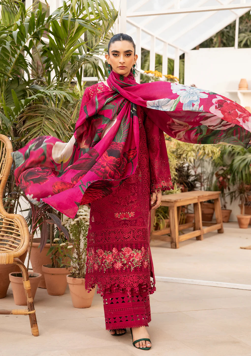 Elaf - 3 Piece Embroidered Unstitched Luxury Lawn