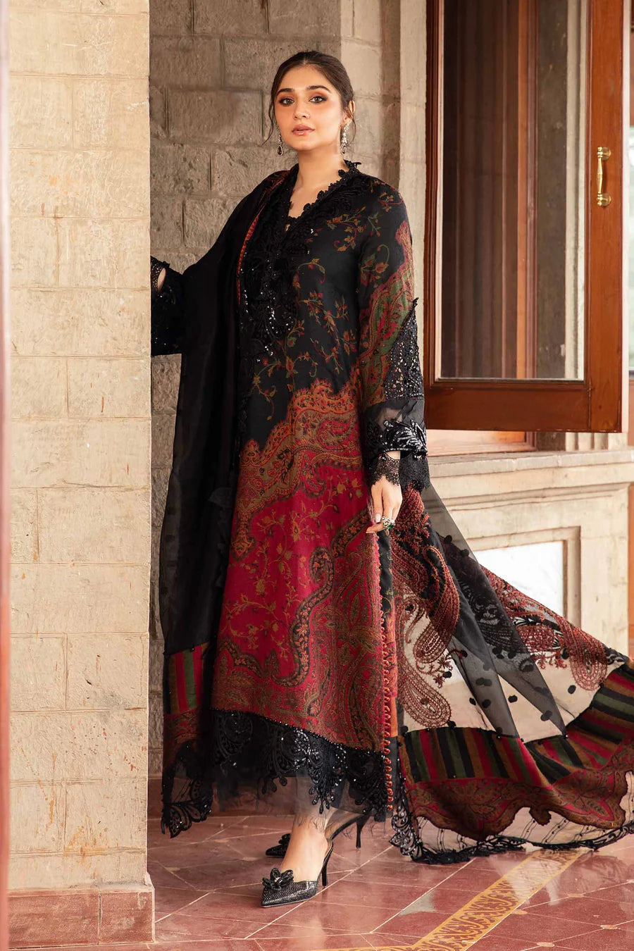 Maria B. - 3 Piece Unstitched Embroidered Lawn Suit
