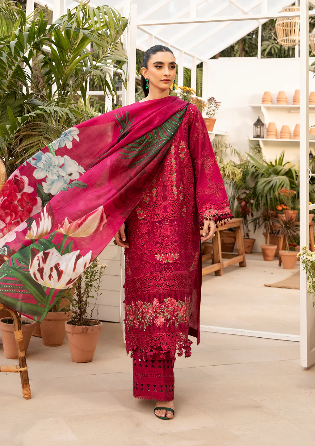 Elaf - 3 Piece Embroidered Unstitched Luxury Lawn